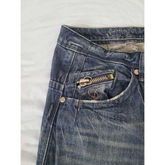 G-Star Raw ARC Ocean 3D Tapered Jeans Size 26x30 Distressed Medium Wash Grunge - Picture 4 of 13